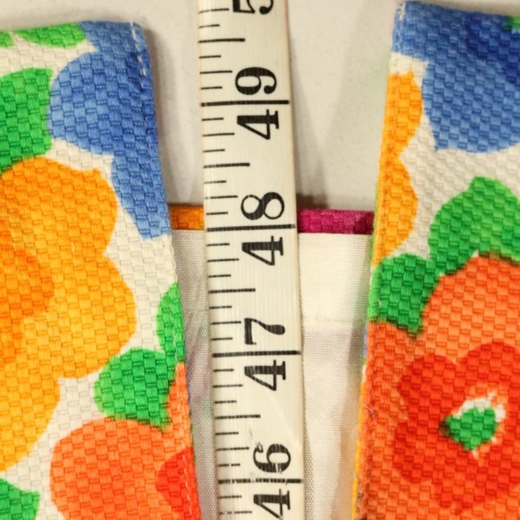 LAUREN TAYLOR New York Sleeveless Multicolor Floral Buttoned Dress Sz 12 - Picture 11 of 11